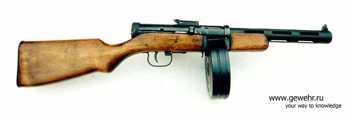 ППД-40 Пистолет-пулемет Дегтярева.